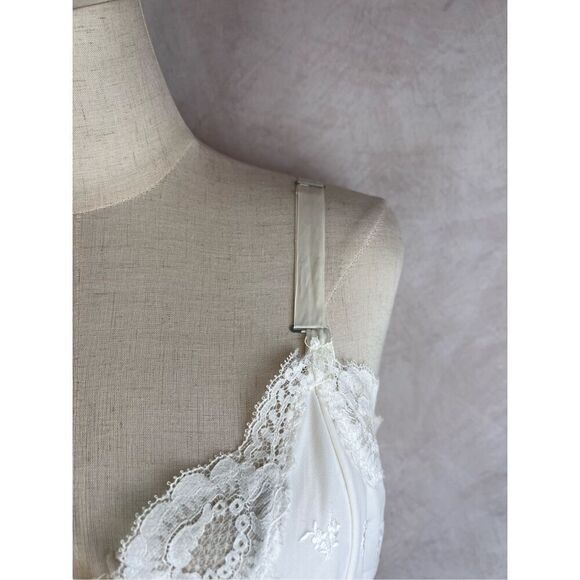 Vintage White Plus Size Slip Dress - Picture 3 of 12